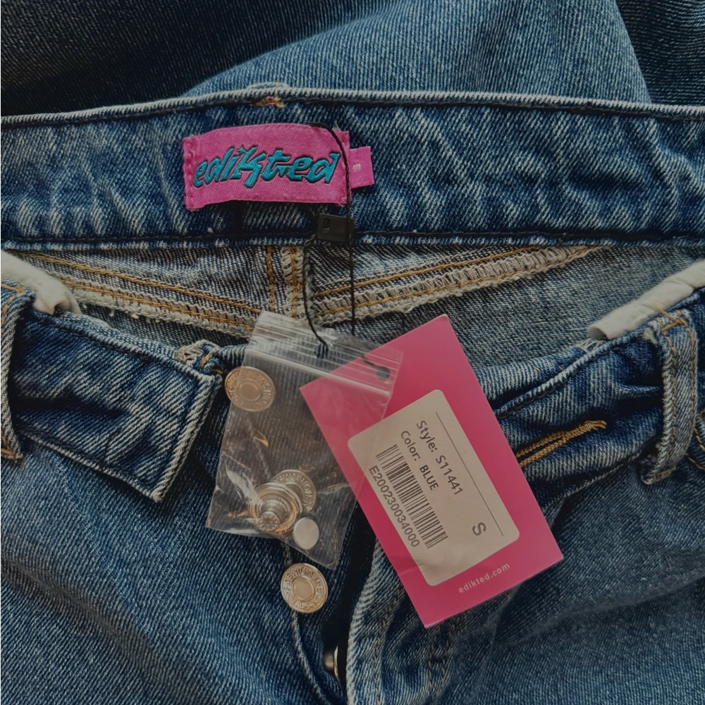 Edikted Dark Deniem Jeans, Size Small, NEVER WORN